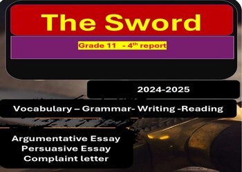 ملزمة the sword مجابة في اللغة الإنجليزية الحادي عشر الفصل الثاني ملزمة the sword مجابة في اللغة الإنجليزية الحادي عشر الفصل الثاني